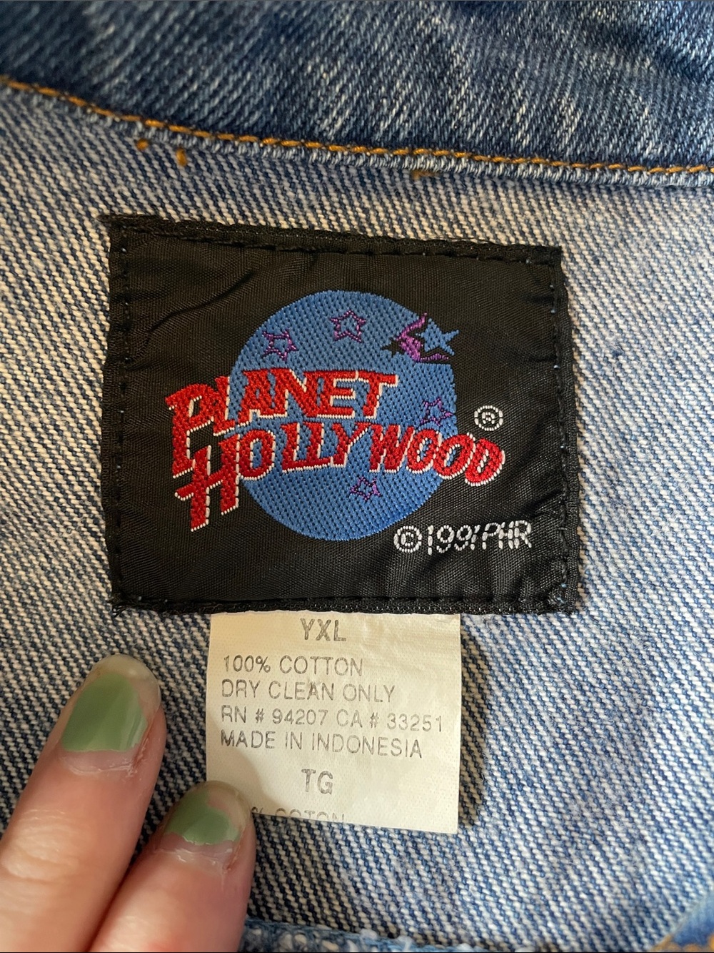 Planet Hollywood Toronto Blue Denim Jacket - Picture 8 of 12